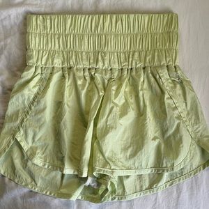 Free People Movement The Way Home Shorts, Green Mist, Size Small